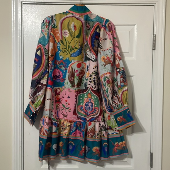 WOMAN MULTICOLOR MINI DRESS - Picture 2 of 5